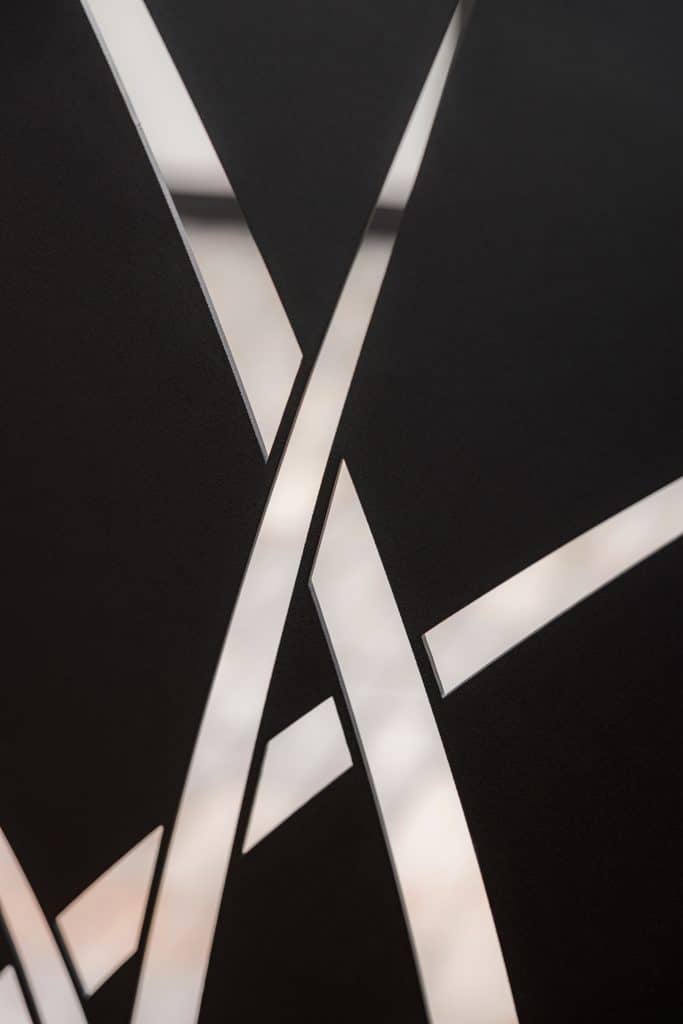 Detail motivu Sora | Deskový plot LAMARK | Černá kovářská barva