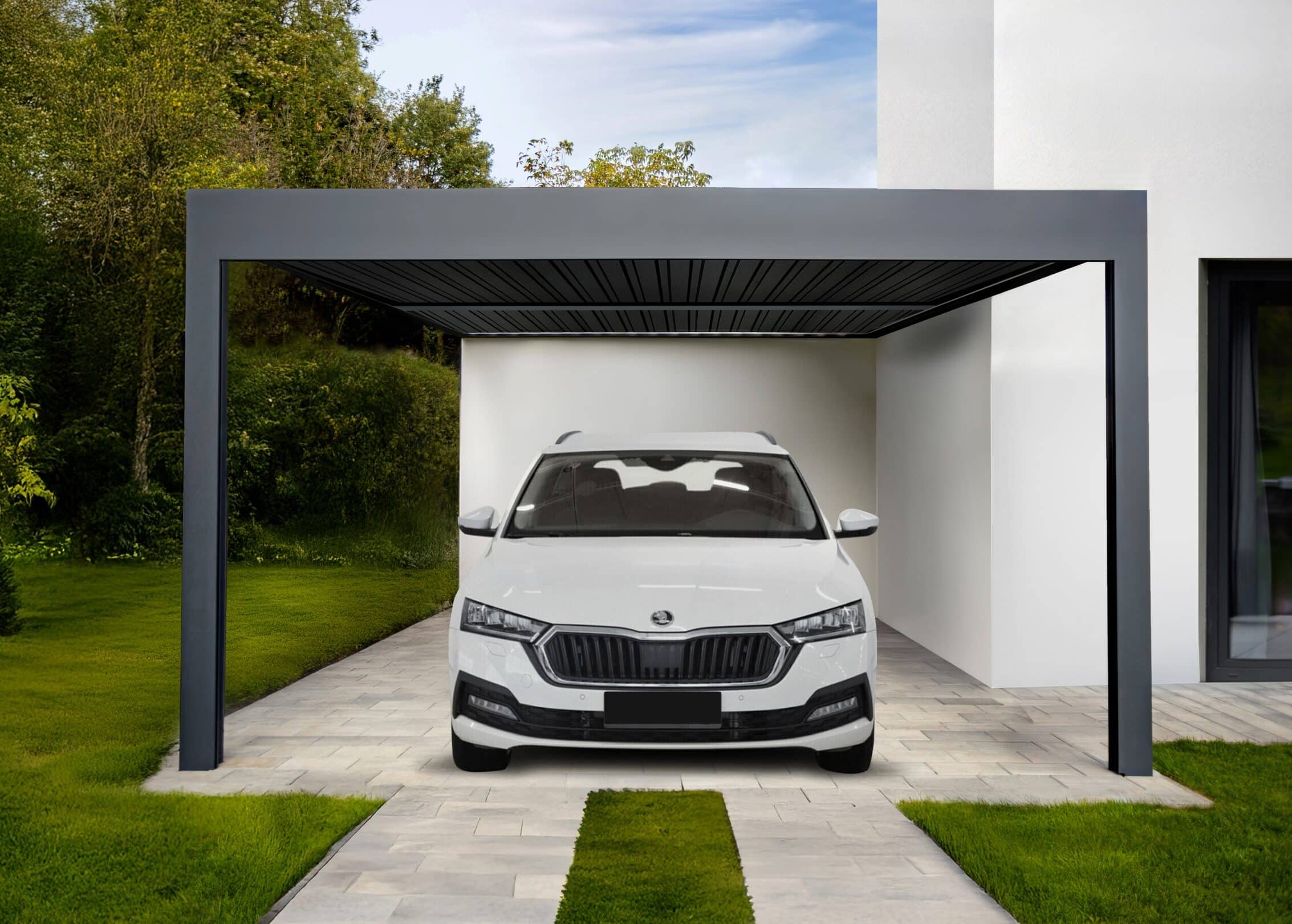 Carport LAMARK - přístřešek pro jedno auto