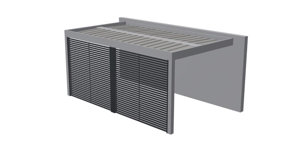 pevné stínění z hliníku