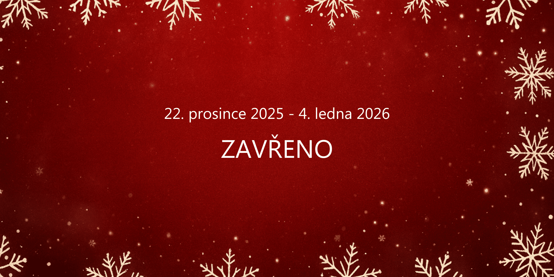 Vánoční uzavření společnosti LAMARK