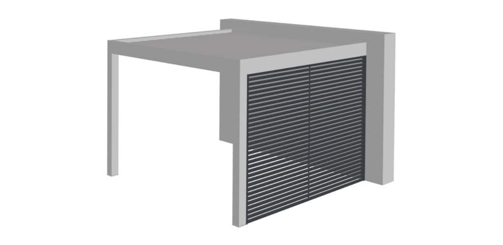 pevné stínění z hliníku